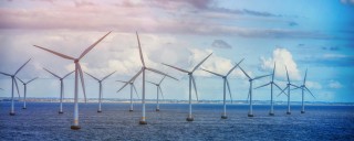 Photo of an offshore wind farm